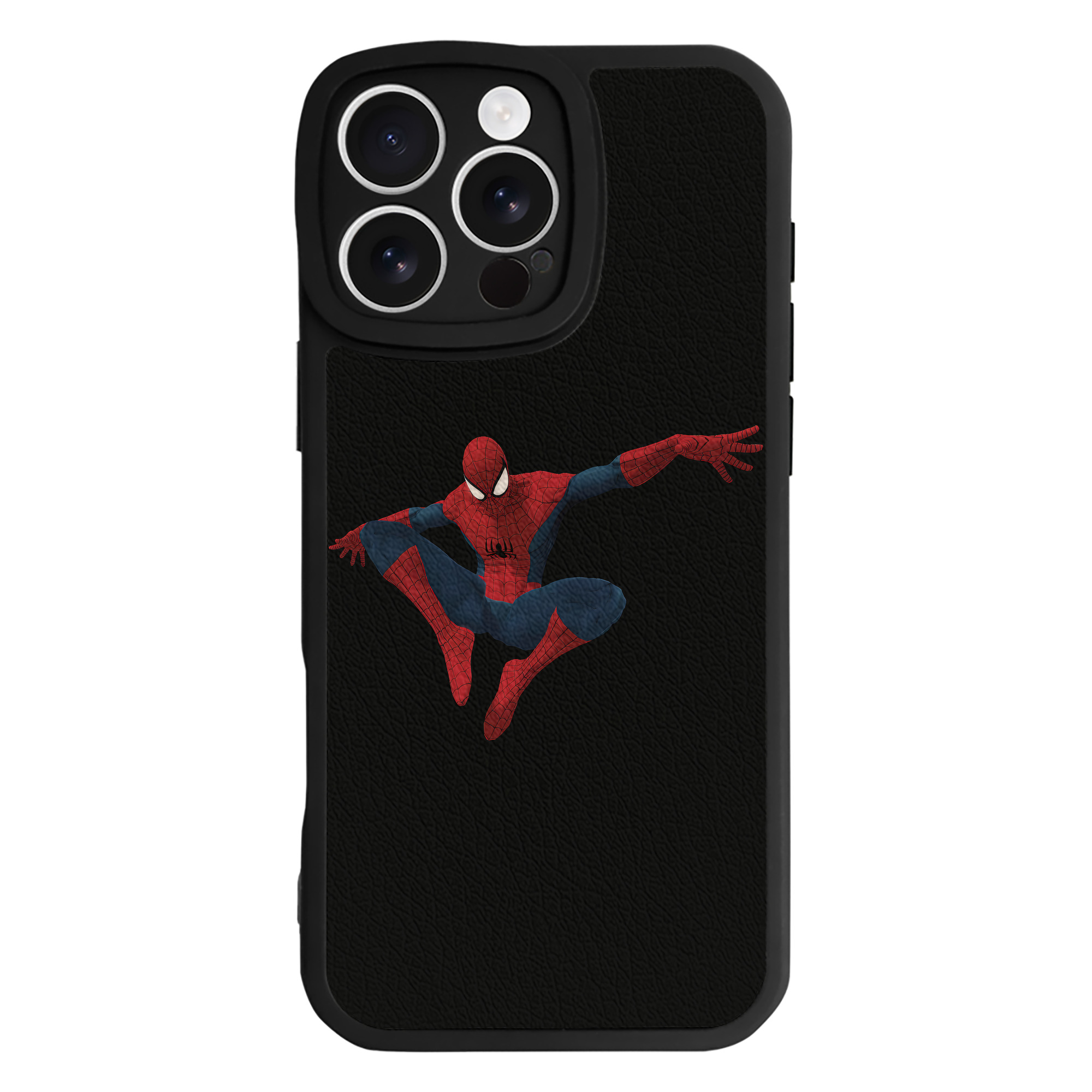 （画像用） Spider Man スパイダーマン 【iPhone 16シリーズ対応】シリコンスマホケース（レザー調） 材質：シリコン